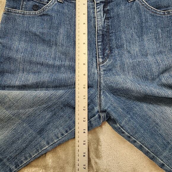 Gloria Vanderbilt Jeans Womens 14 Blue Amanda Capri High Rise Cuffed Stretch - Picture 11 of 14